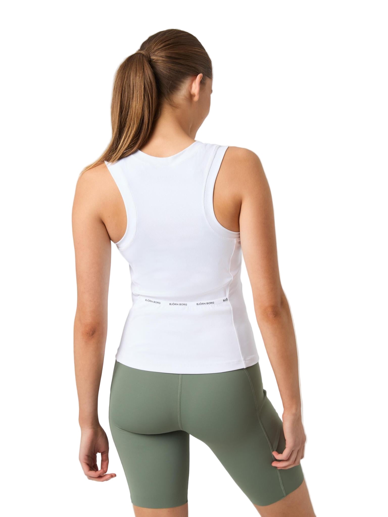 Björn Borg Ace Pocket Ribbed Tank Top (Brilliant White)