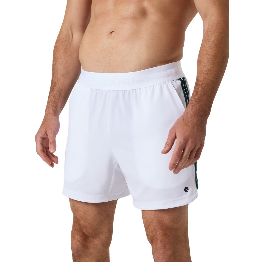 Björn Borg Ace Retro 6" Shorts (Brilliant White)