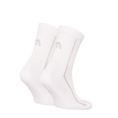 Head Performance Short Crew Tennisstrømper (2-Pak, Hvid)