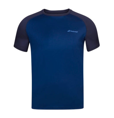 Babolat Play Crew Neck Tee (Blå) - Padellife.dk