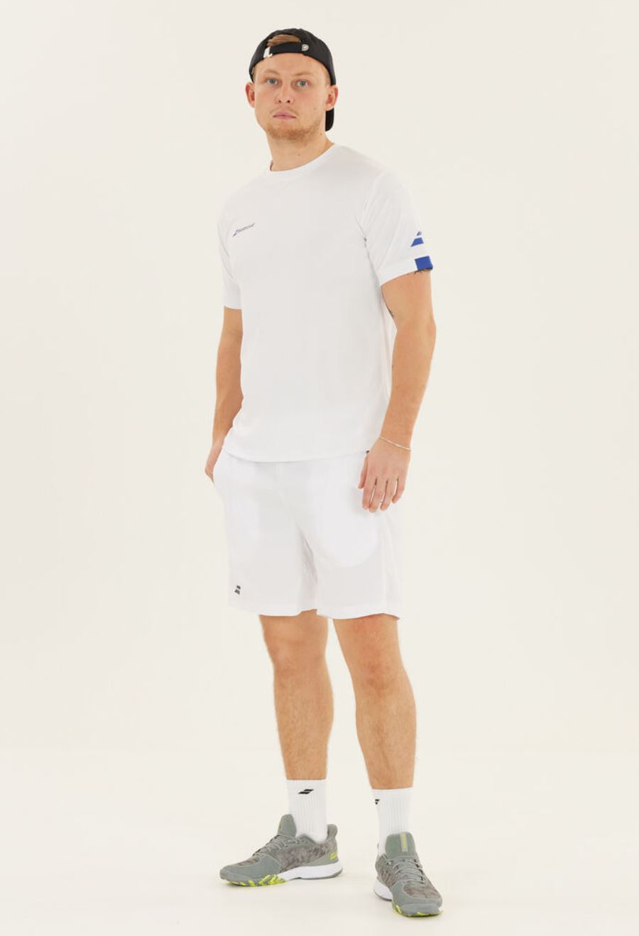 Babolat Play Crew Neck Tee (Herre, Hvid)