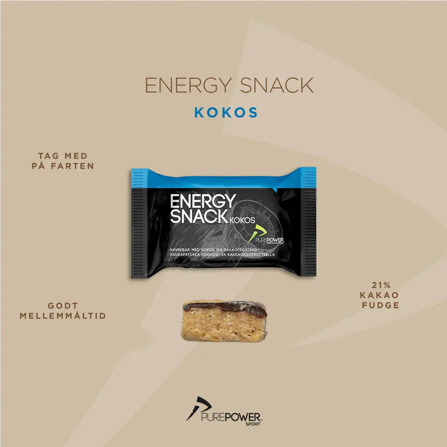 PurePower Energy Snack Kokos smag (1 stk af 60 gram)