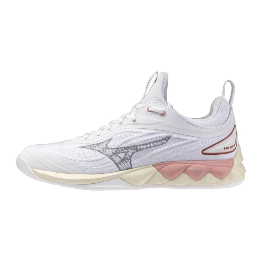 Mizuno Wave Luminous 3 (W) (White/Rose Elegance/Lava Falls)
