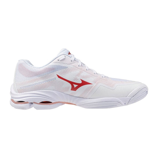 Mizuno Wave Lightning Pro (W) (White/Rose Elegance/Lava Falls)
