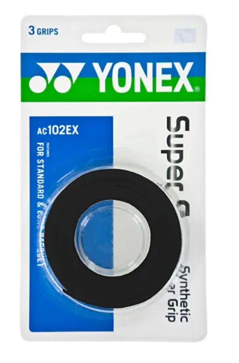 Yonex Dry Super Grap (3-pak, Sort)